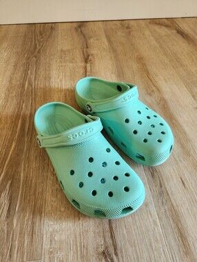 Crocs Mint Green Blue Classic Clogs